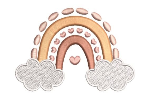 Boho Rainbow Hearts: A Seasonal Embroidery Gem