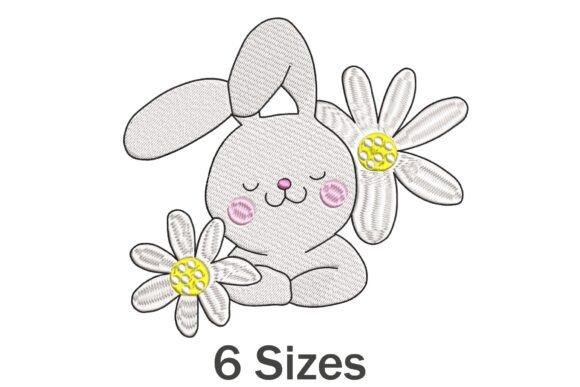 Easter Bunny with Flower