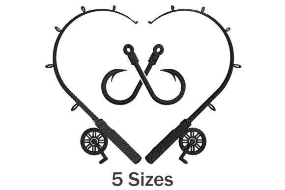 Fishing Rod with Heart Shape