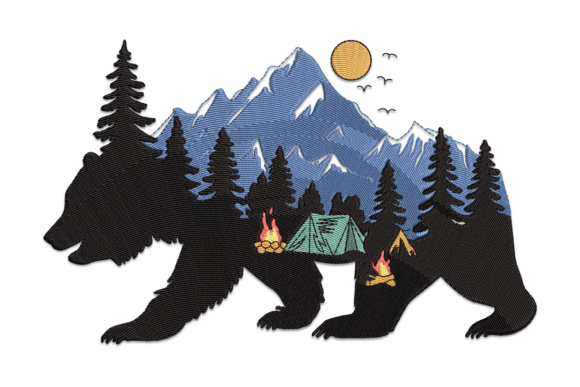 Forest Mountains Bear