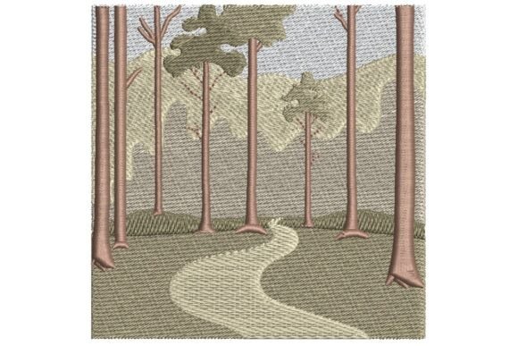 Forest Path: A Craft Fair-Ready Embroidery Design