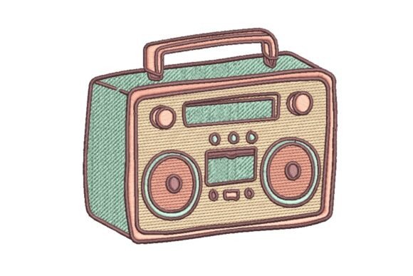 Groove Machine: A Vintage Boombox Embroidery Design Worth Stocking