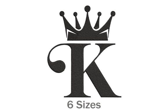 King Poker Card Embroidery Design