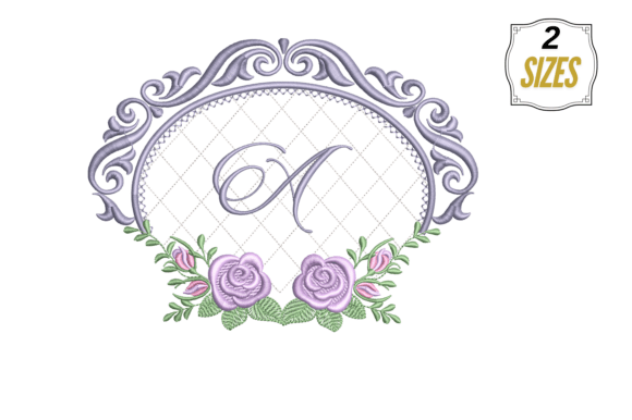 Letter A in Beautiful Template