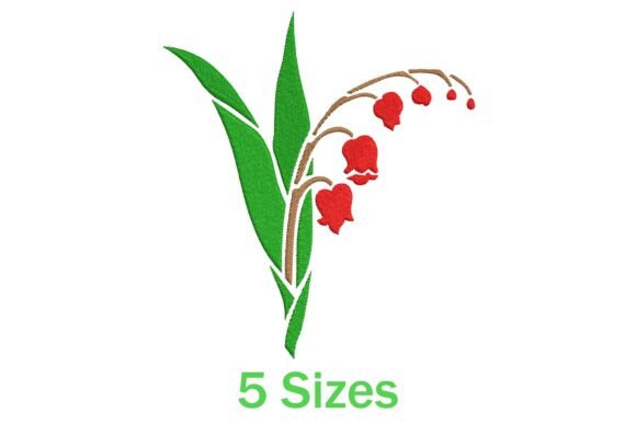 Lily of the Valley Embroidery Design