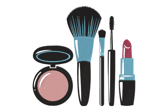 Makeup Products Embroidery Design