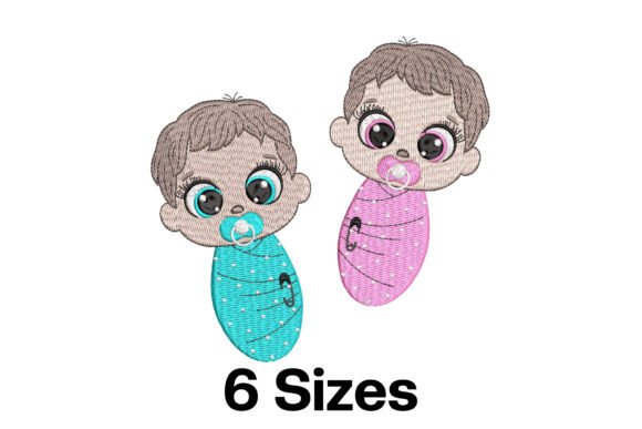 Newborn Babies Embroidery Design