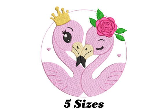 Pink Flamingos: A Charming Embroidery Design for Meaningful Gifts
