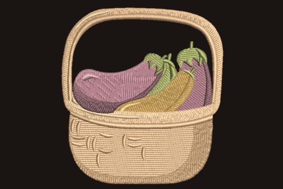 Vegetable Basket: A Fresh, Functional Embroidery Design Worth Your Thread