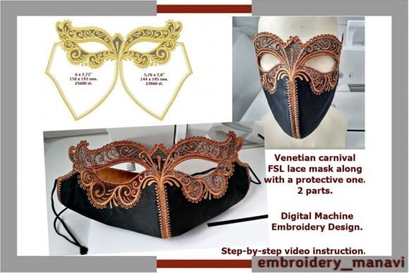 Venetian Carnival FSL Lace Mask